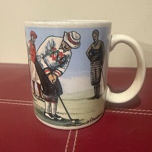 Vintage B.Brent Atwater 2001 Signed Golfing Mug 12oz Papal Giftware